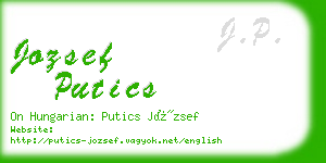 jozsef putics business card